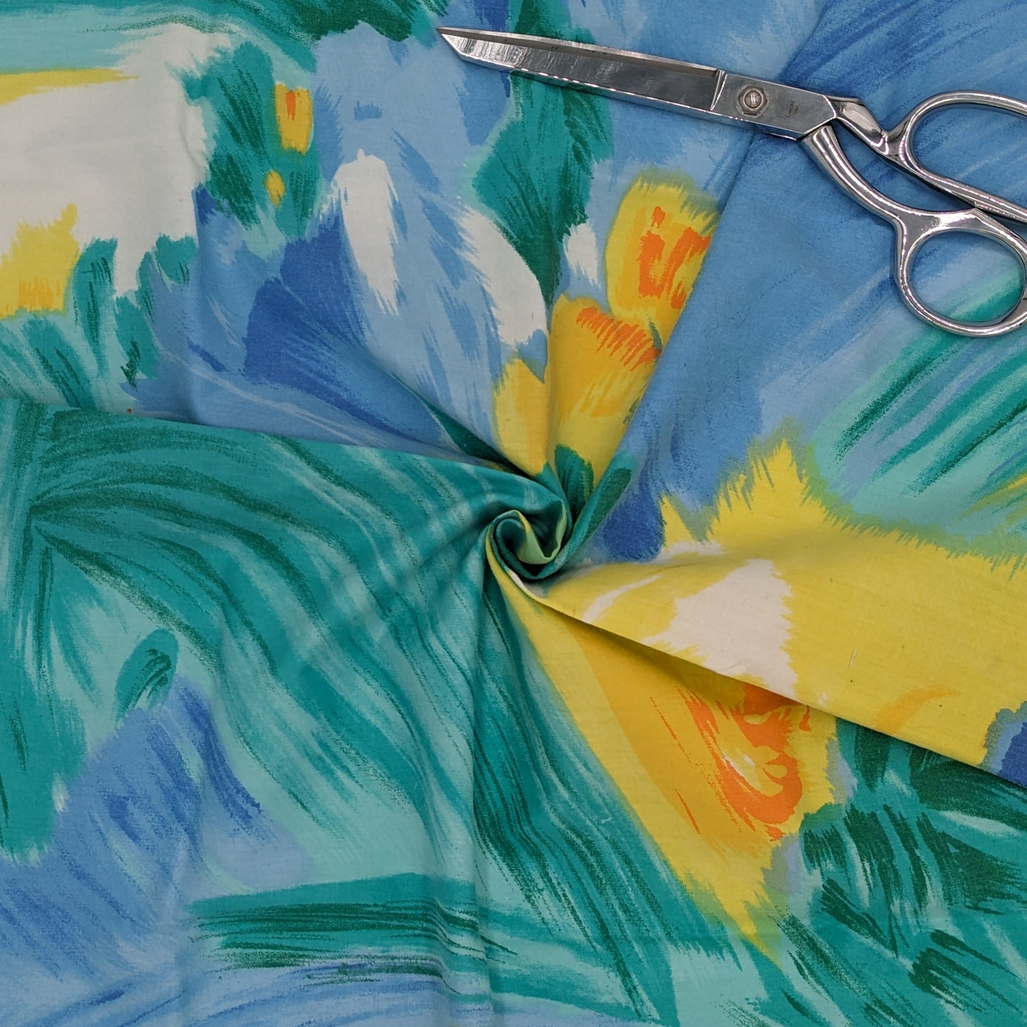 Quarter Yard Fabric 18"x24" - 100% Upcycled - Colorful Abstract