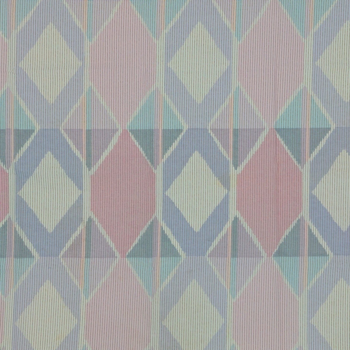 Quarter Yard Fabric 18"x24" - 100% Upcycled - Geometric Diamonds