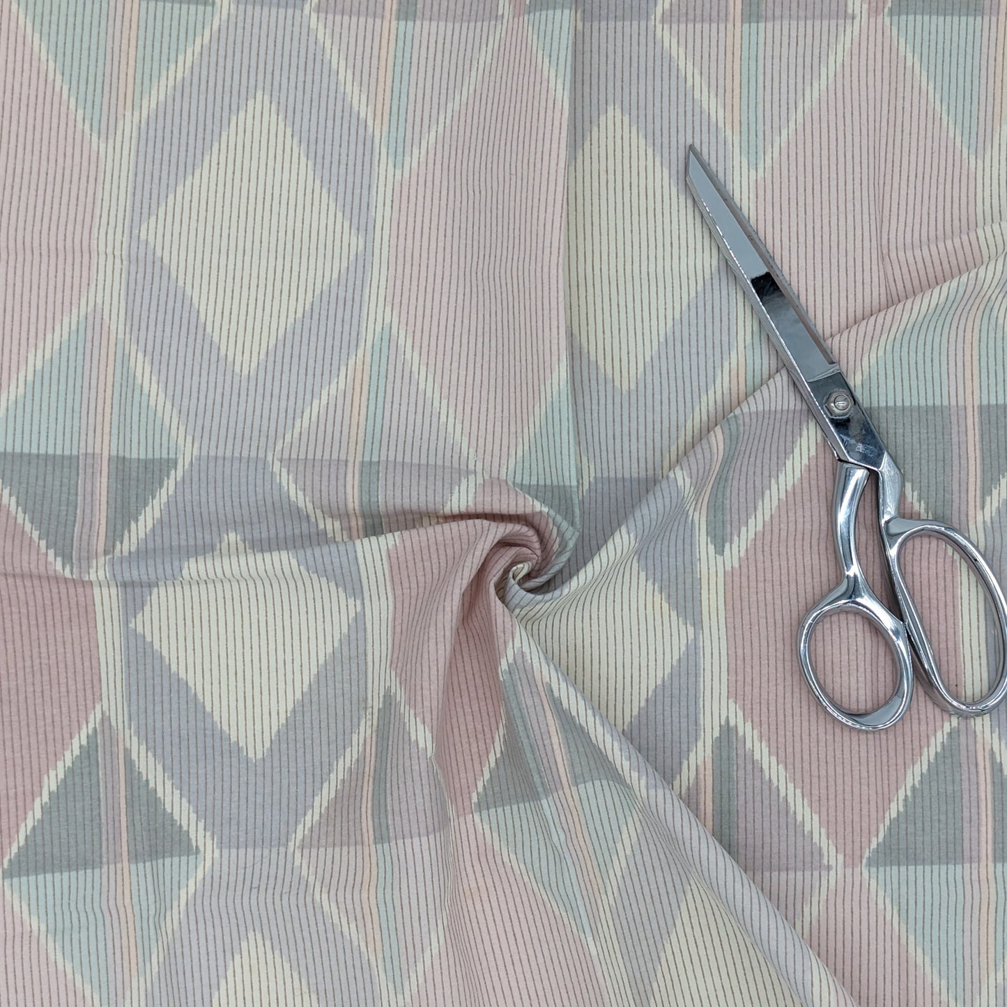 Quarter Yard Fabric 18"x24" - 100% Upcycled - Geometric Diamonds