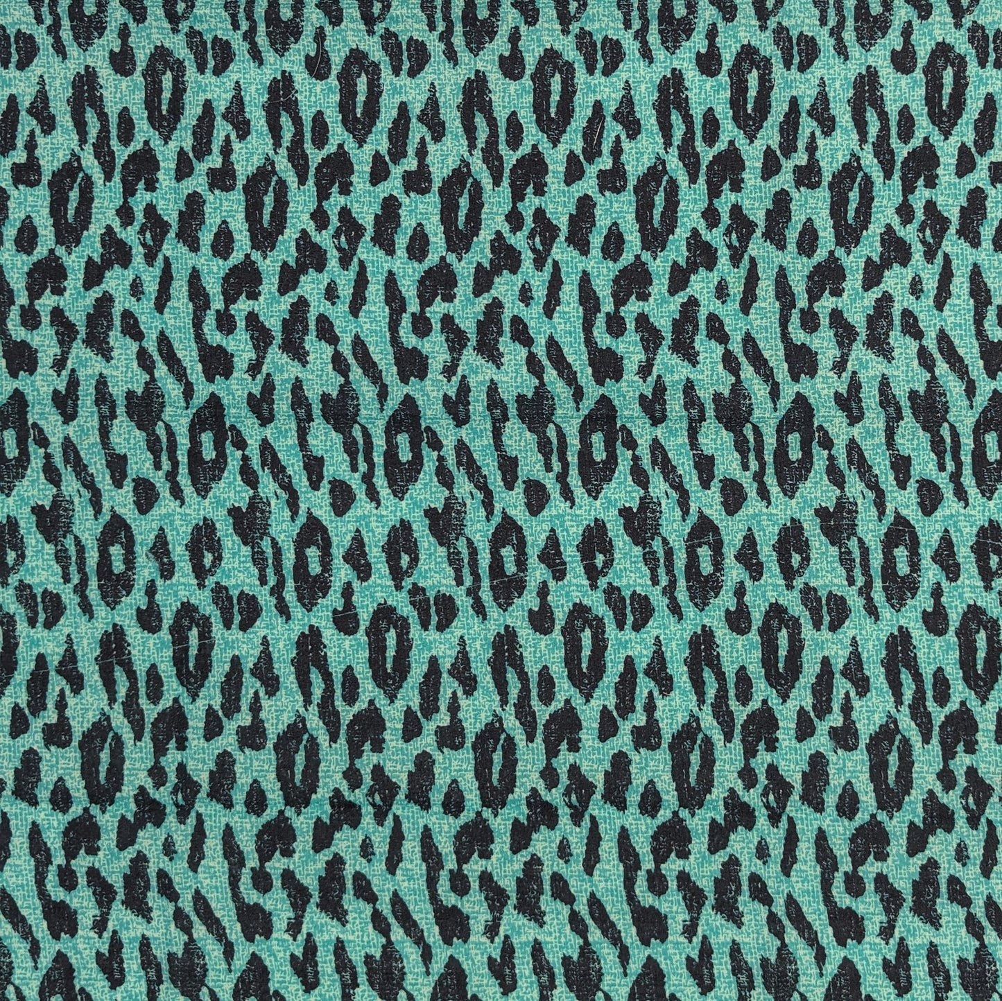 Quarter Yard Fabric 18"x 24" - 100% Upcycled - Blue Cheetah