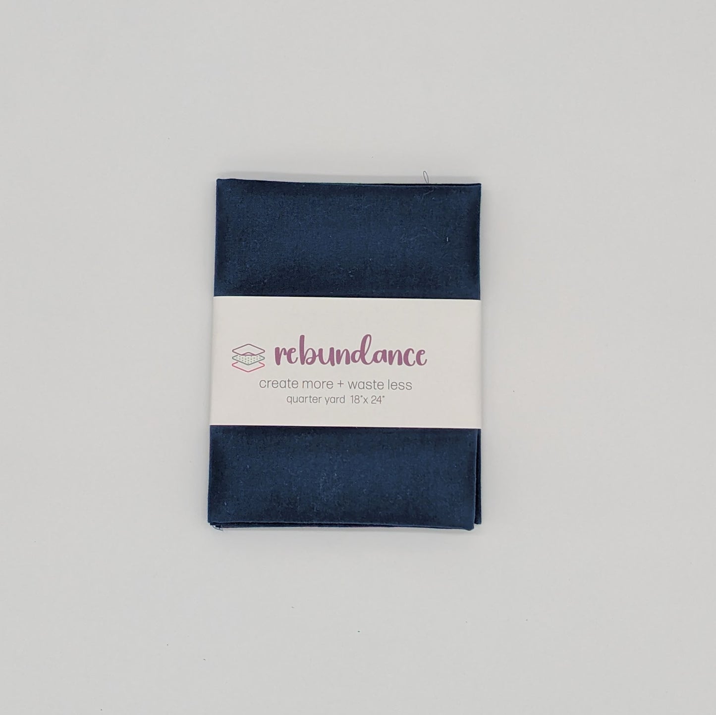 Quarter Yard Fabric 18"x24" - 100% Upcycled - Dark Blue