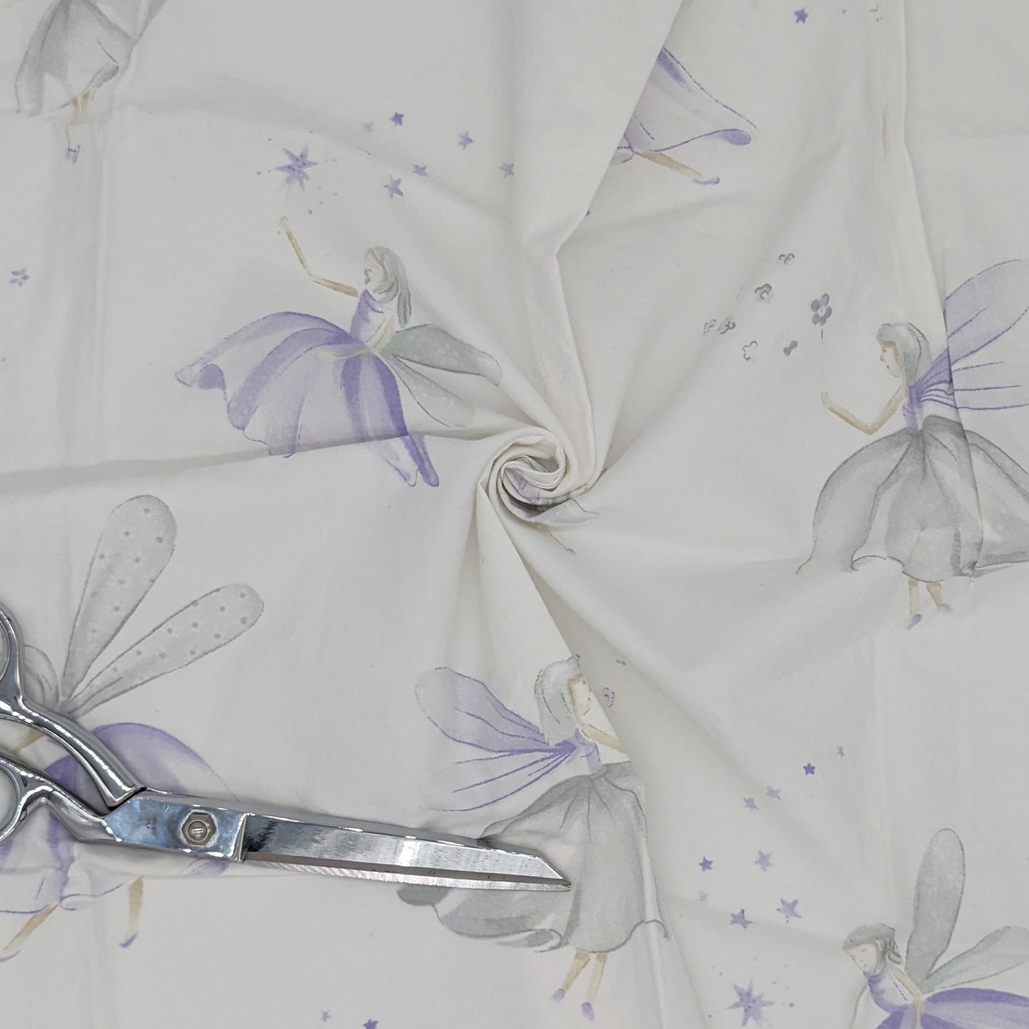 Quarter Yard Fabric 18"x24" - 100% Upcycled - Fairy Pattern