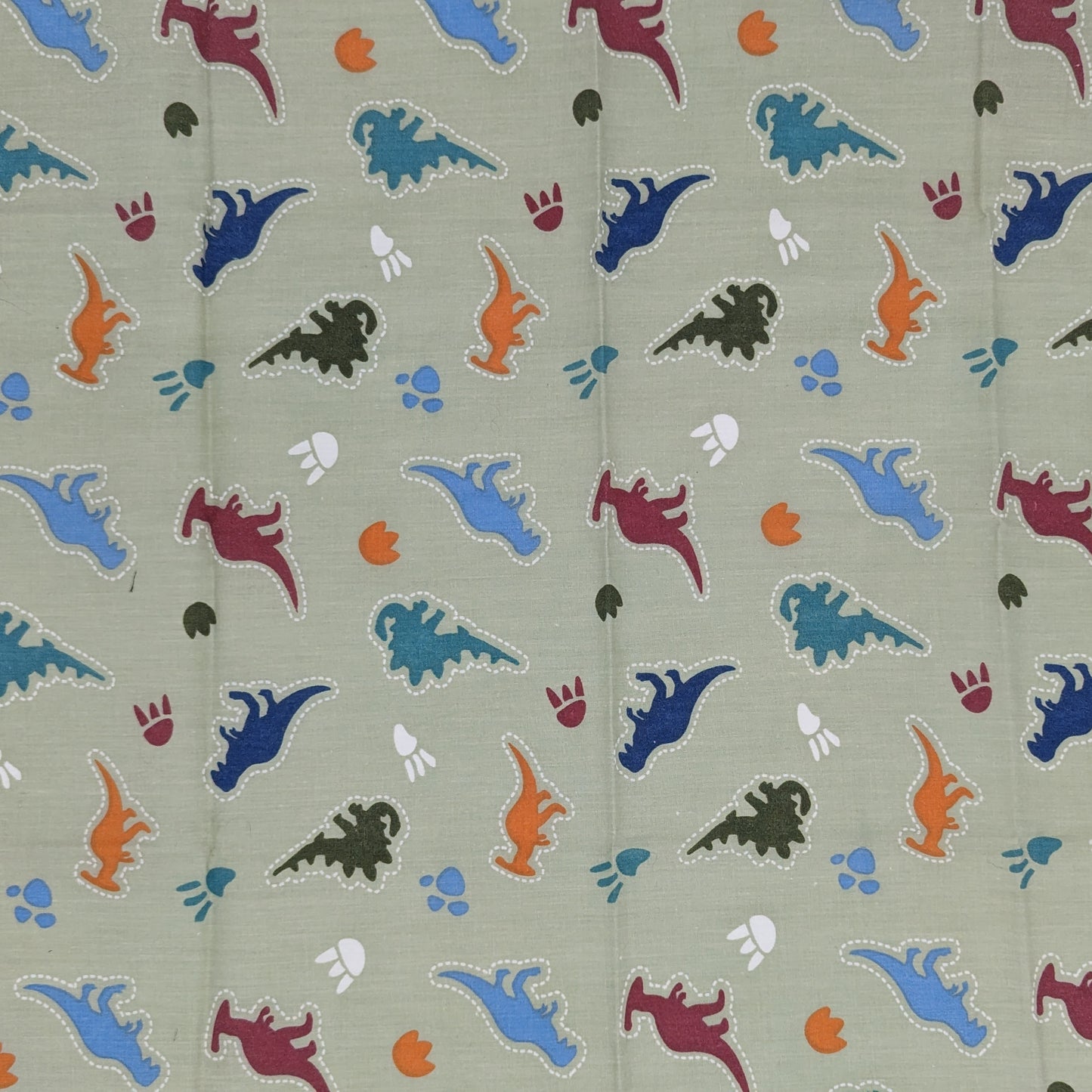 Quarter Yard Fabric 18"x24" - 100% Upcycled - Dinosaurs