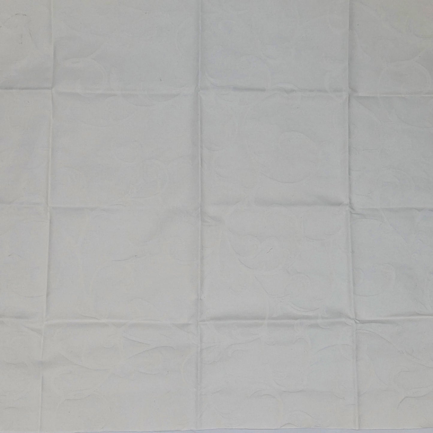 Quarter Yard Fabric 18"x24" - 100% Upcycled - White Imprint Floral