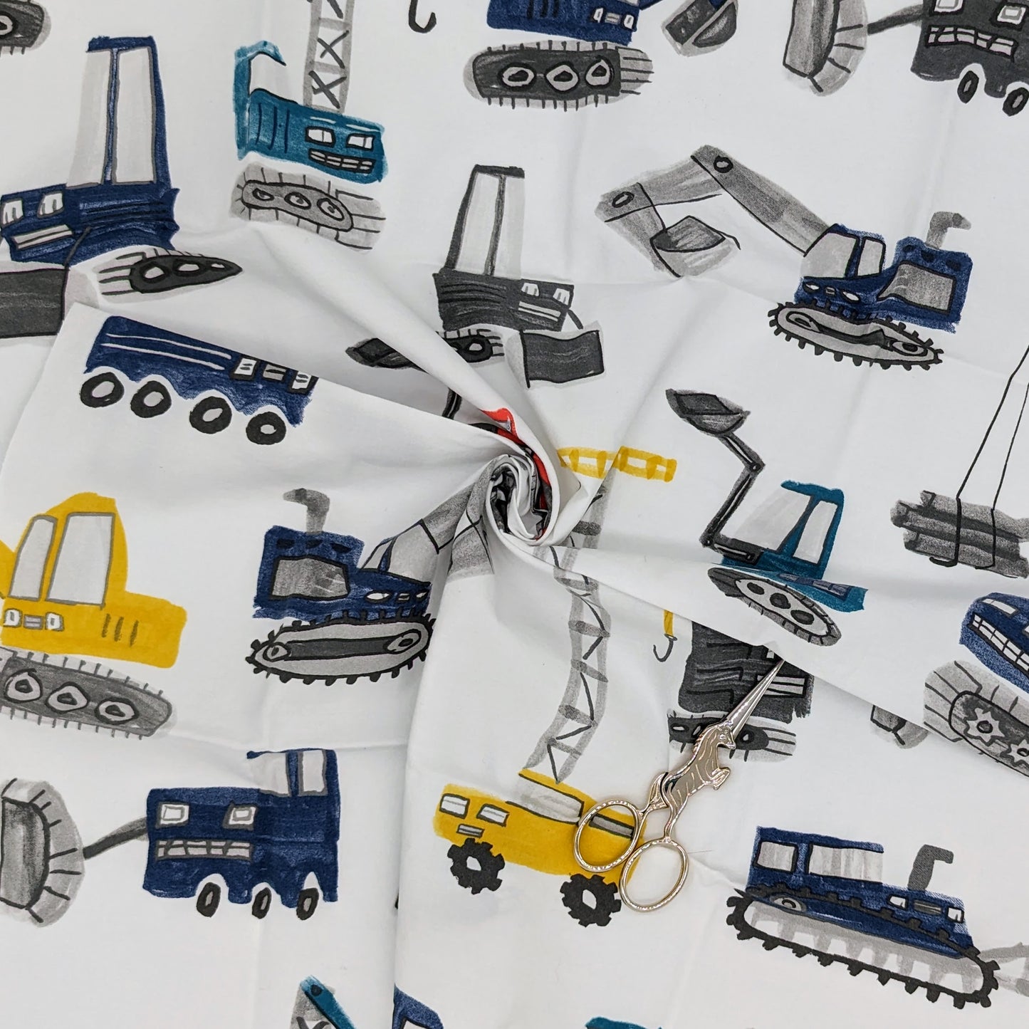 Quarter Yard Fabric 18"x24" - 100% Upcycled - Tractors