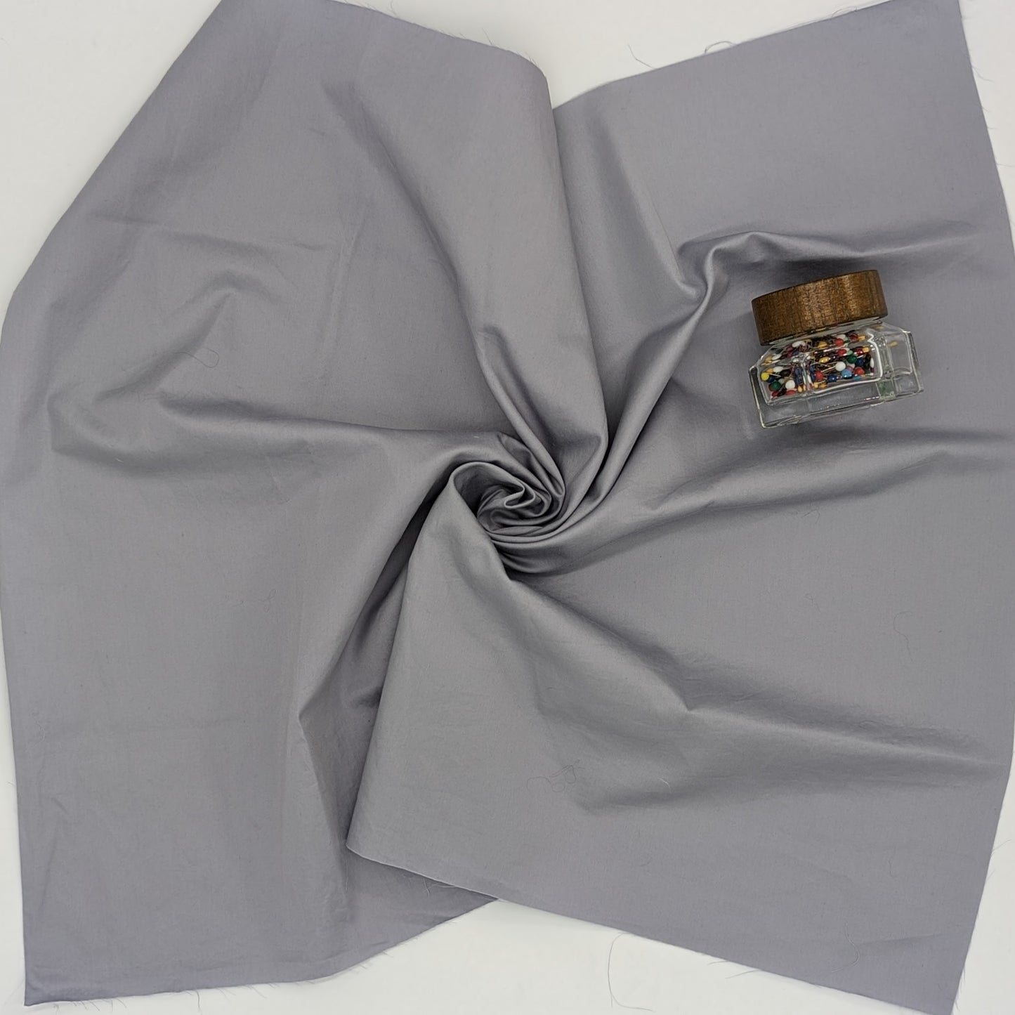 Quarter Yard Fabric 18"x24" - 100% Upcycled - stone grey solid