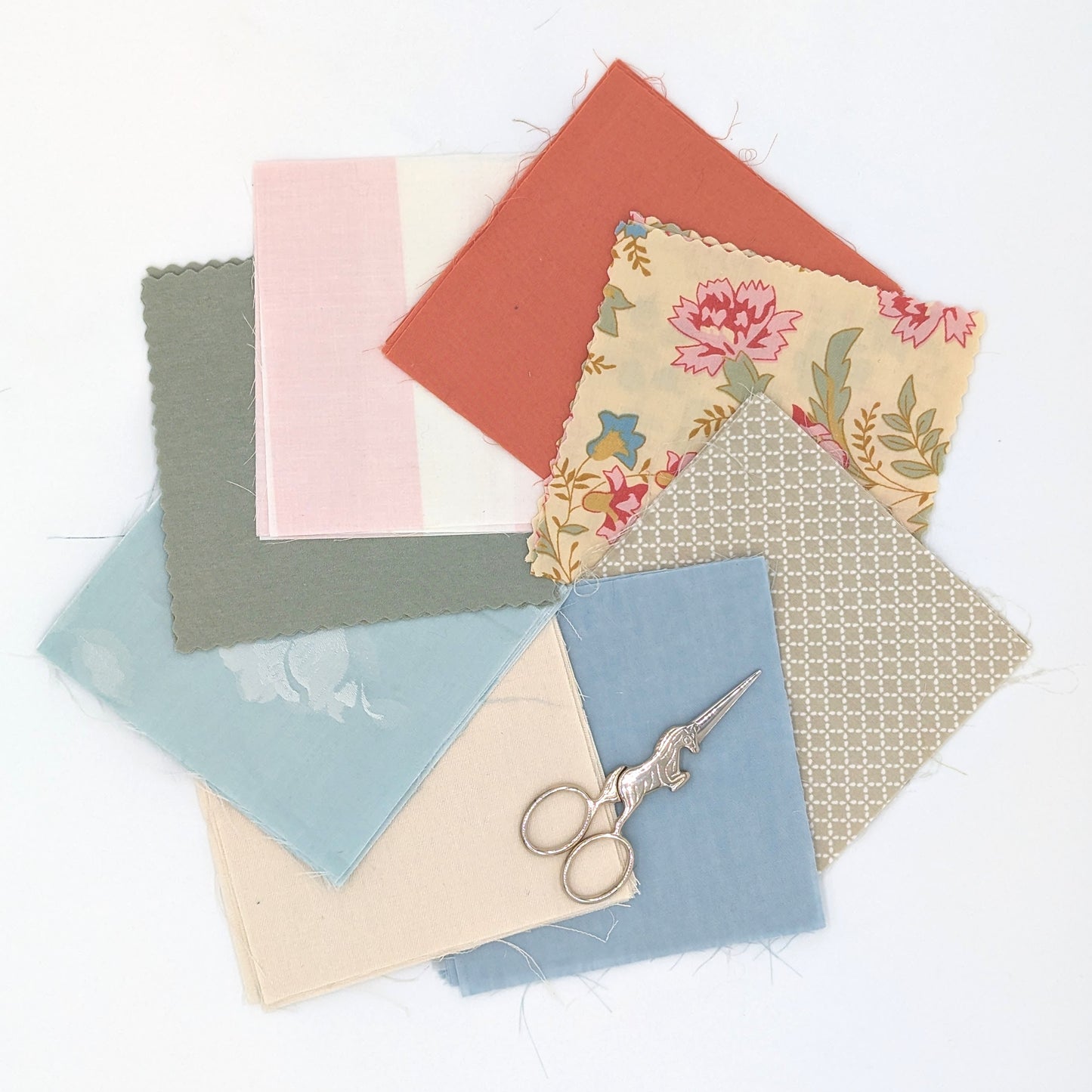 Charm Pack - 5" x 5" - 100% Upcycled Fabric - Art Deco