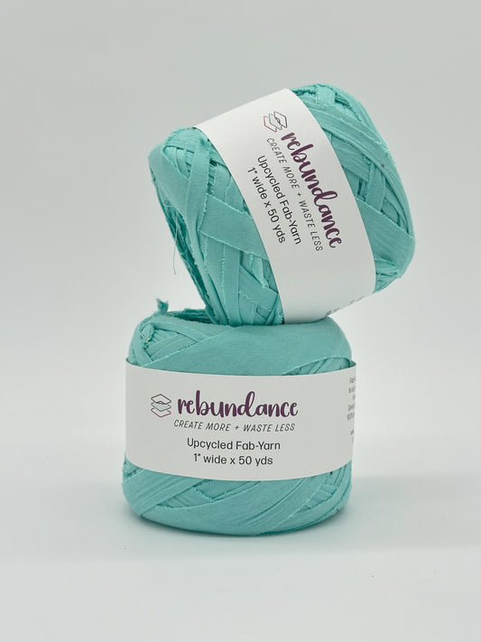 Fab-Yarn - 1" x 50 yds - minty teal