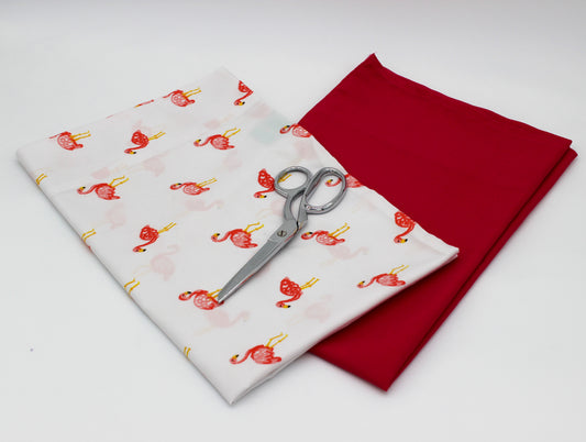 Pink Flamingos - Upcycled Shopping Bag Kit